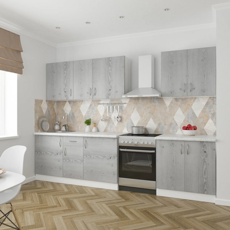 Модульная кухня сосна выбеленная