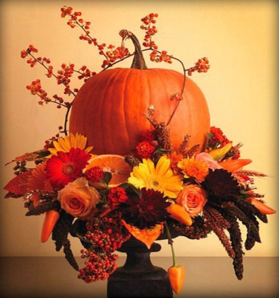 Экибана осенние фантазии