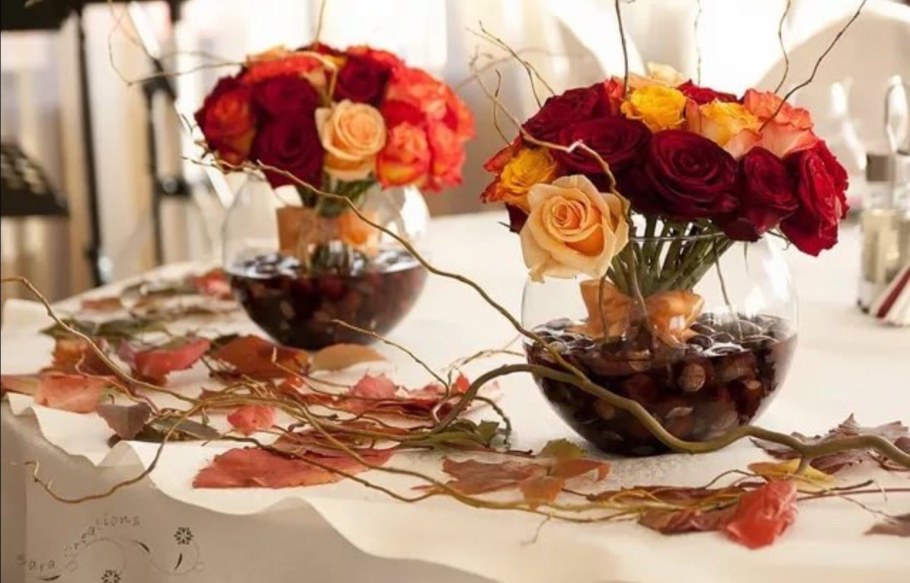 Осенняя композиция в вазе