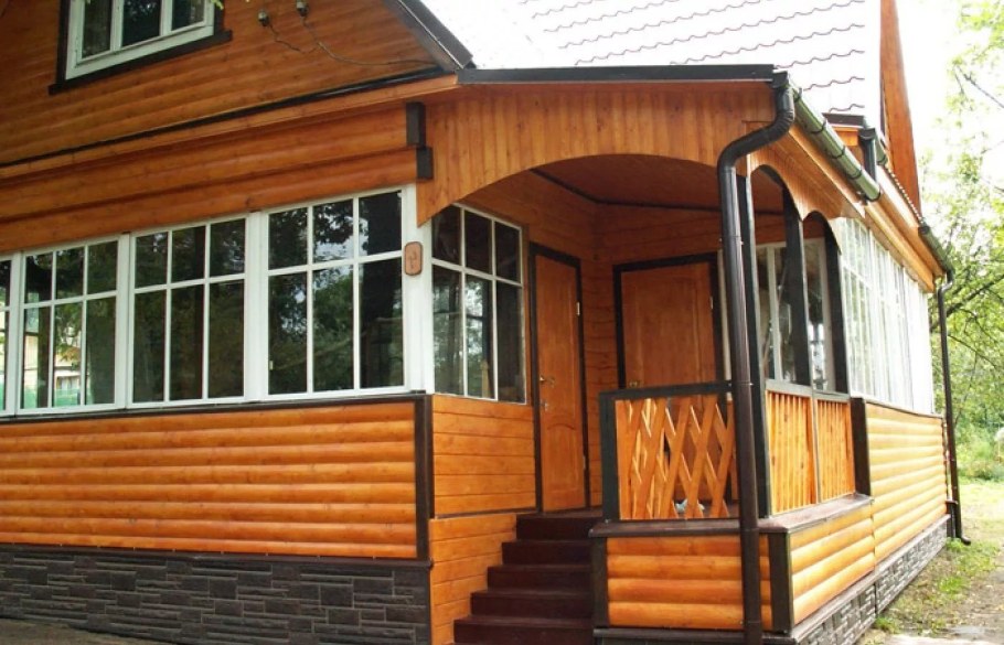 Внешняя отделка веранды