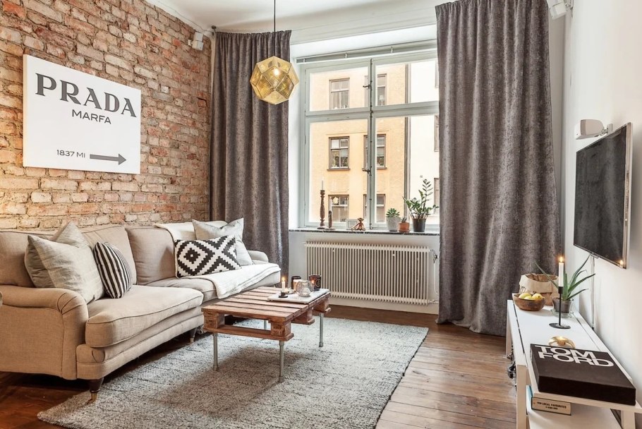 Шторы в стиле лофт