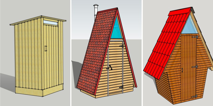 Туалет из блоков на даче своими руками