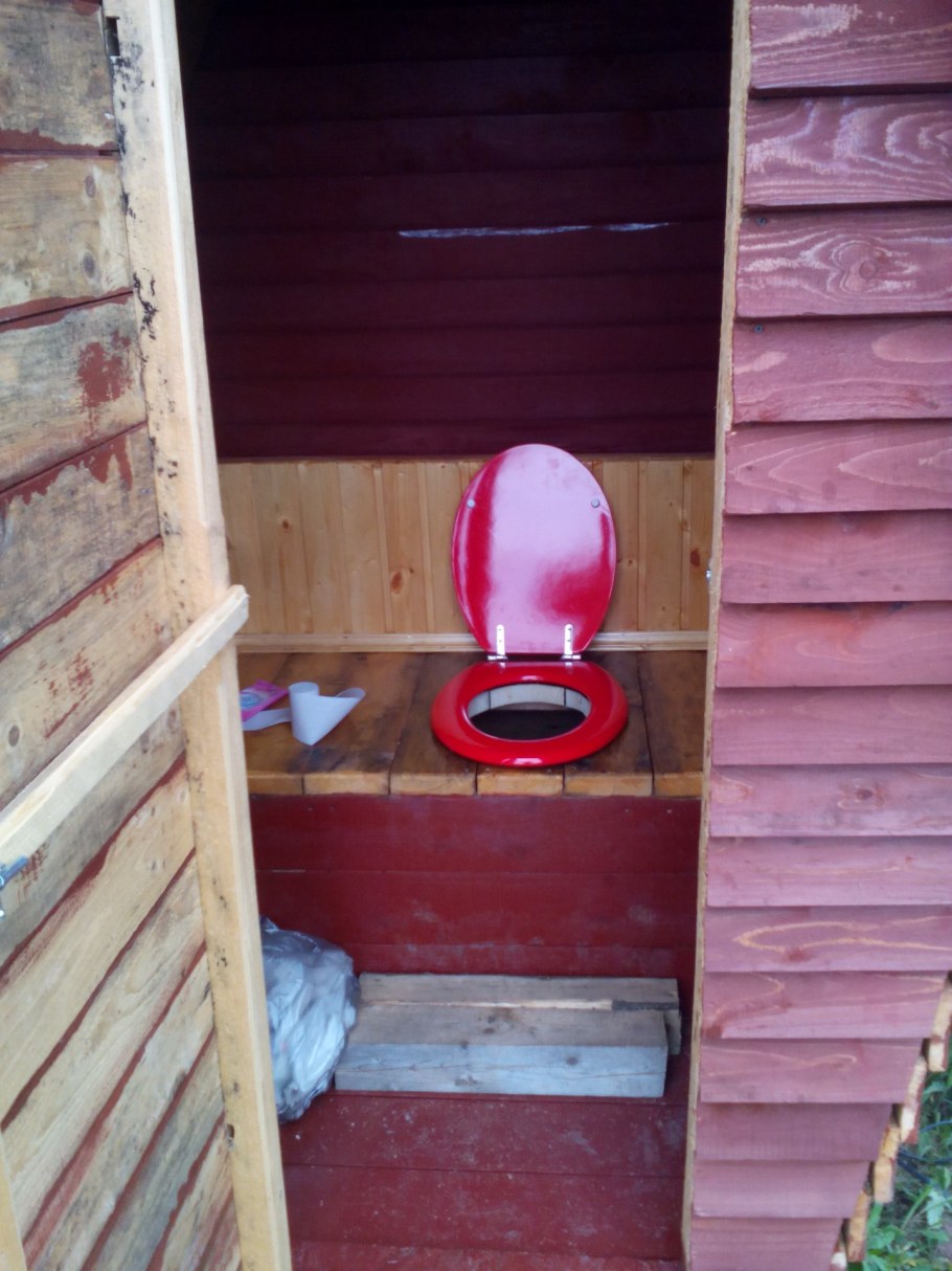 Туалет на даче внутри отделка