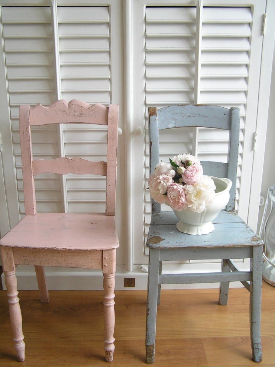Стулья в стиле шебби Шик