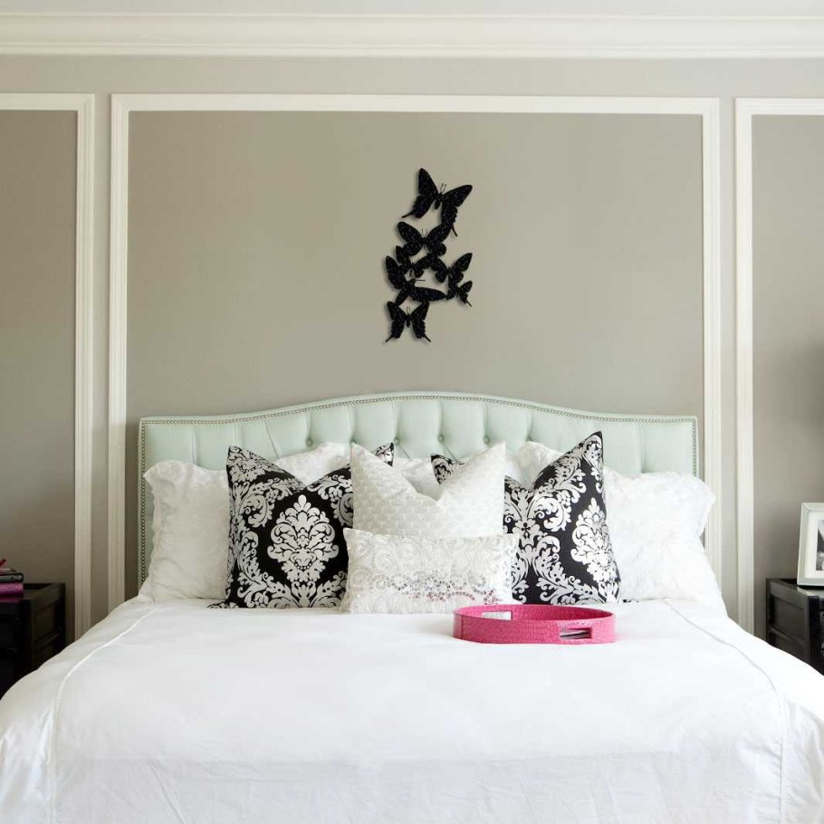 Декор стены в спальне