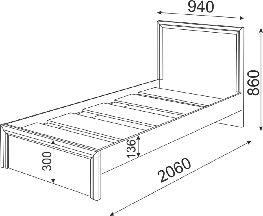 Кровать Остин м22 Риннер