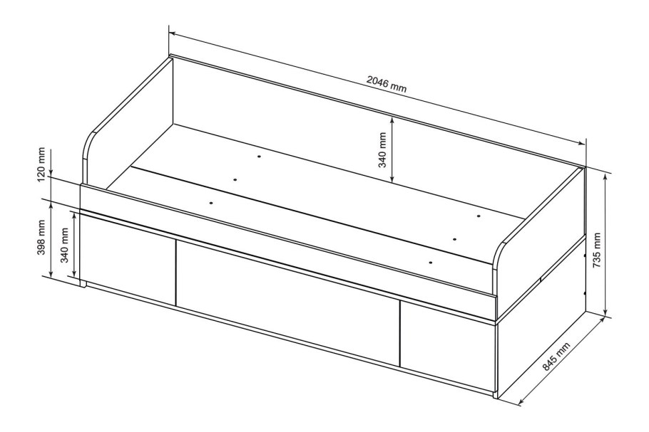 Размер кровати односпалки стандарт