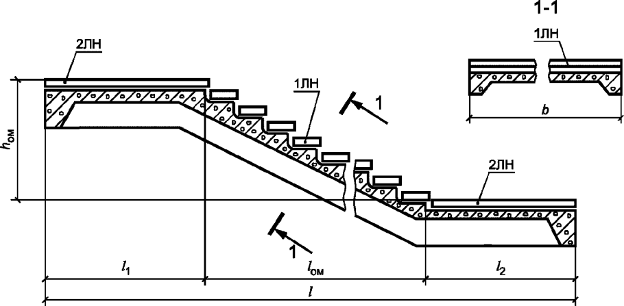 Лестничный марш ЛМП 60.11.17-5-3