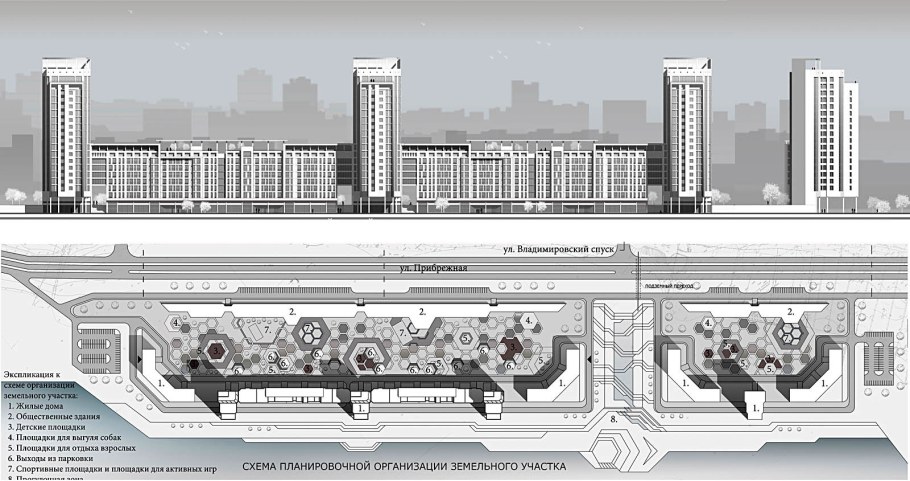 Развертка жилого комплекса