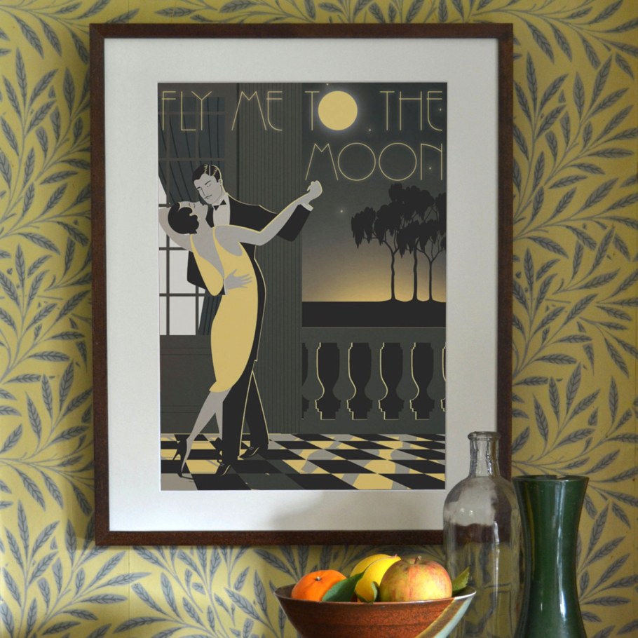 Картины в стиле ар деко для интерьера