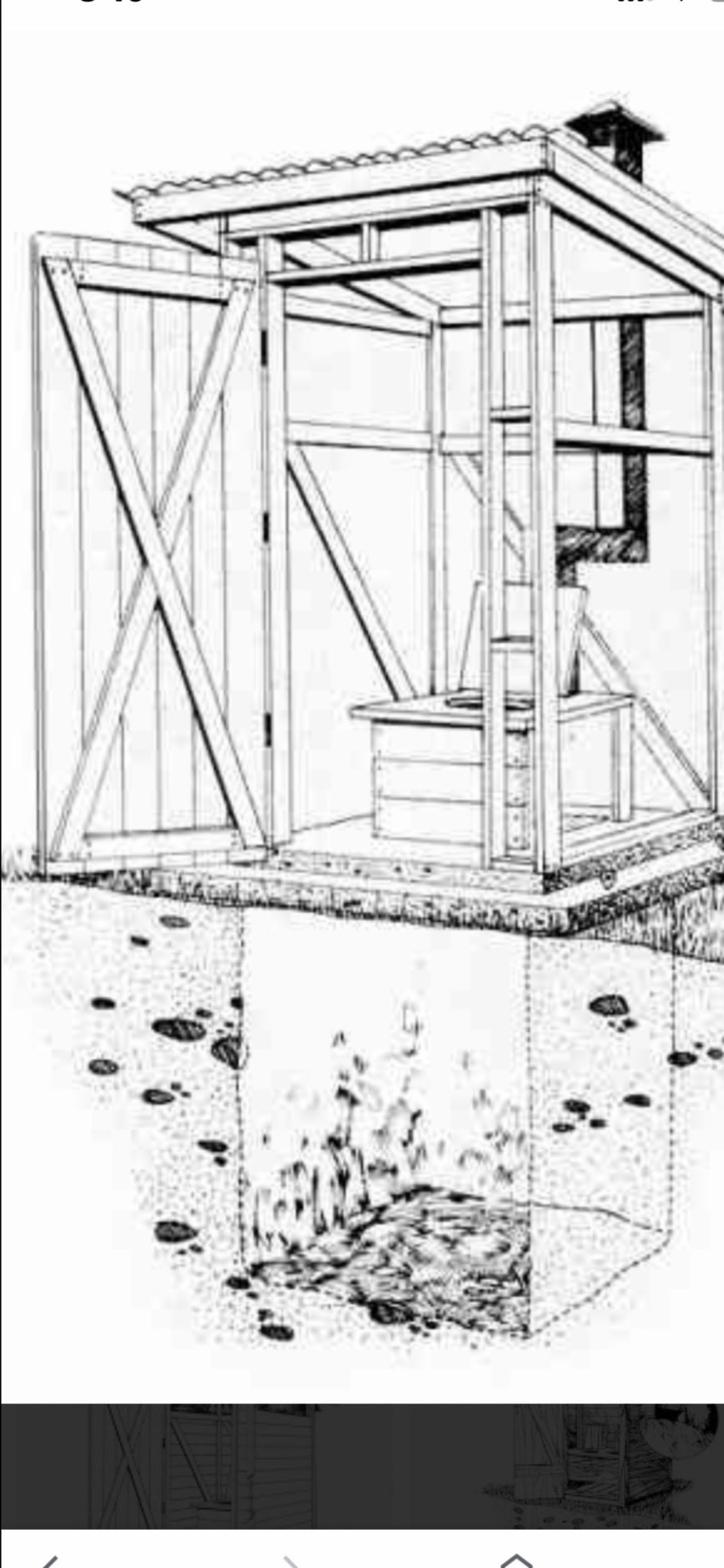 Схема дачного туалета с выгребной ямой