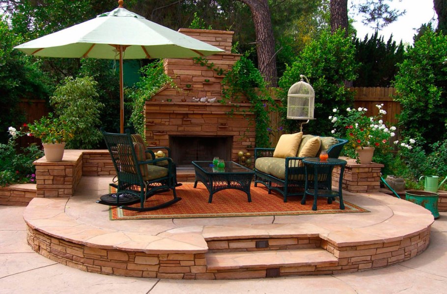 Зона барбекю на даче