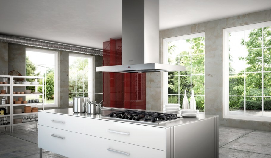 Вытяжка островная Faber Forza Isola IXGL 90 серебристый