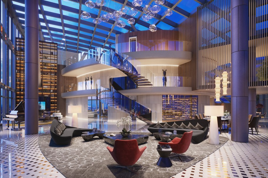 Москва Сити башня Федерация пентхаус