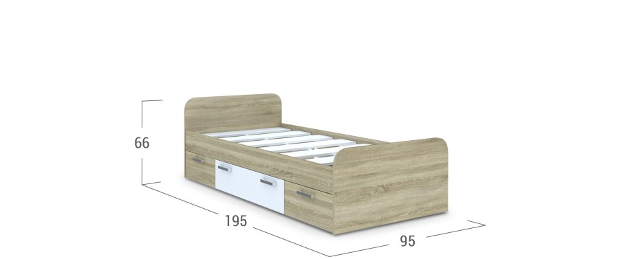 Кровать Мика (90х190)