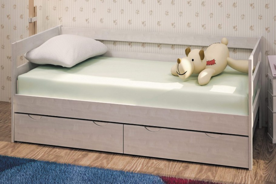 Боровичи кровать массив выбеленная береза