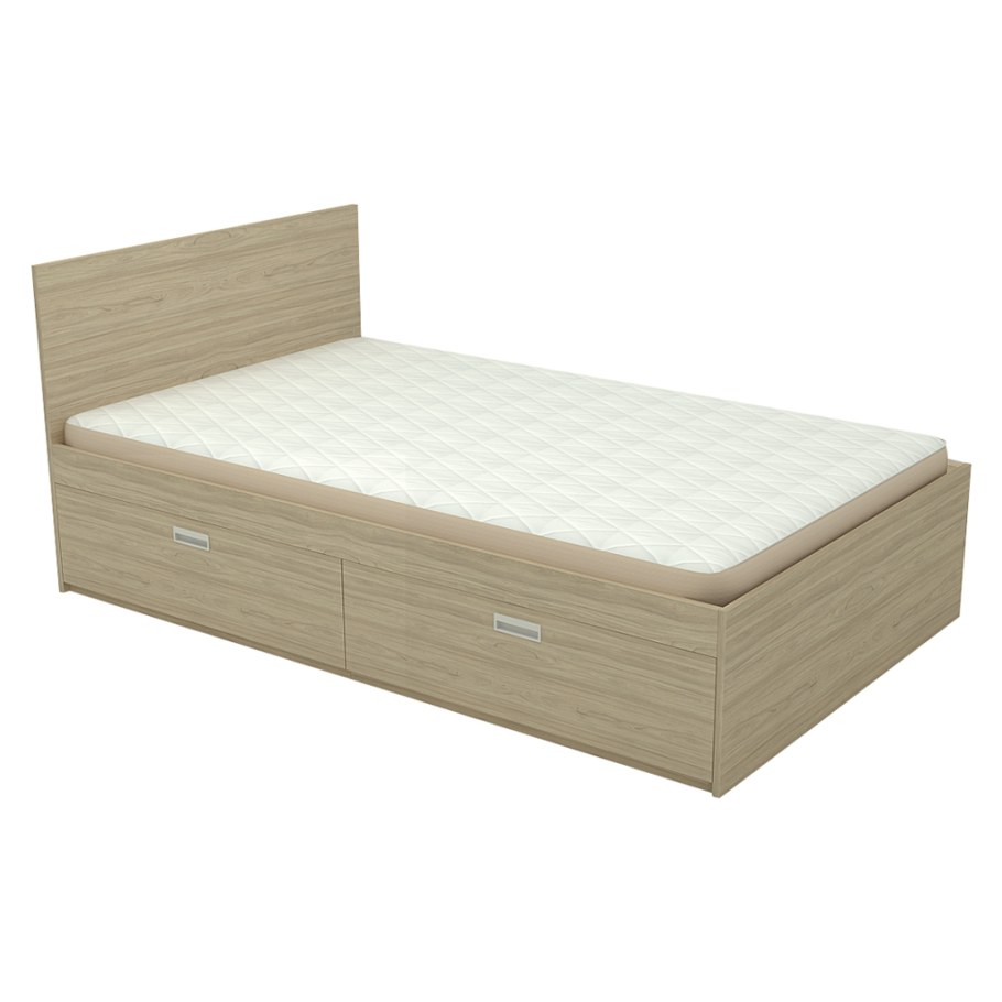 Кровать 900 1900 с ящиками Марибель ясень