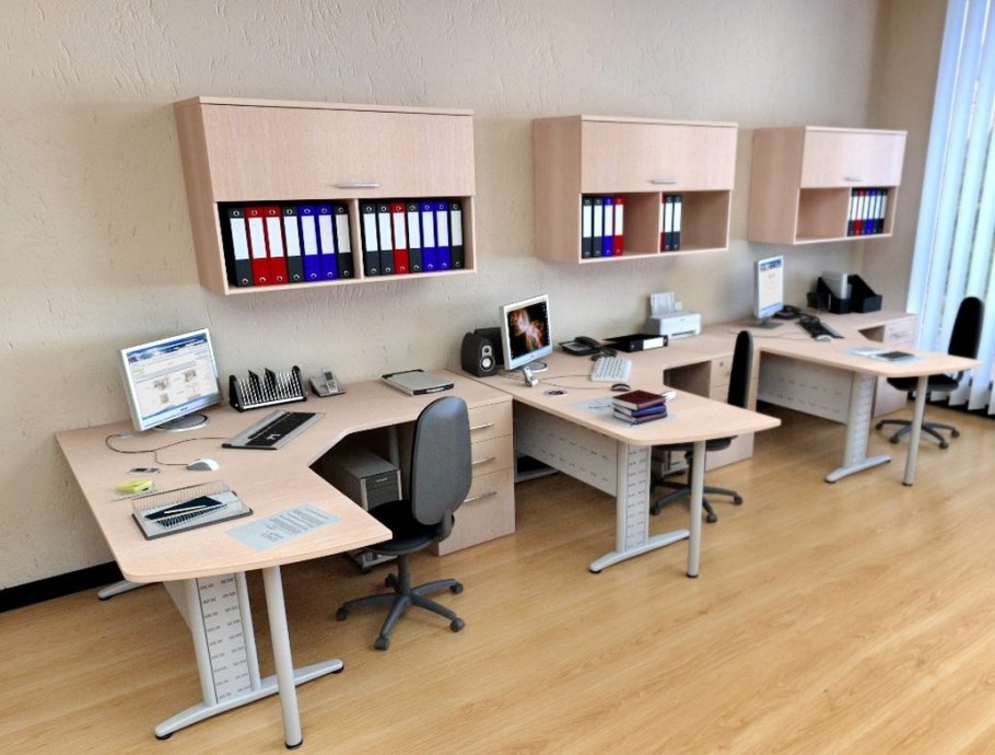 Расположение столов в офисе