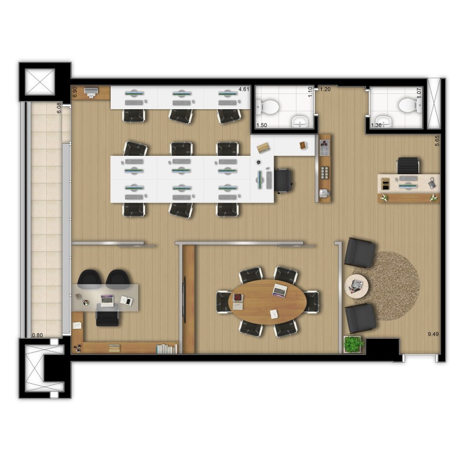 План небольшого офиса