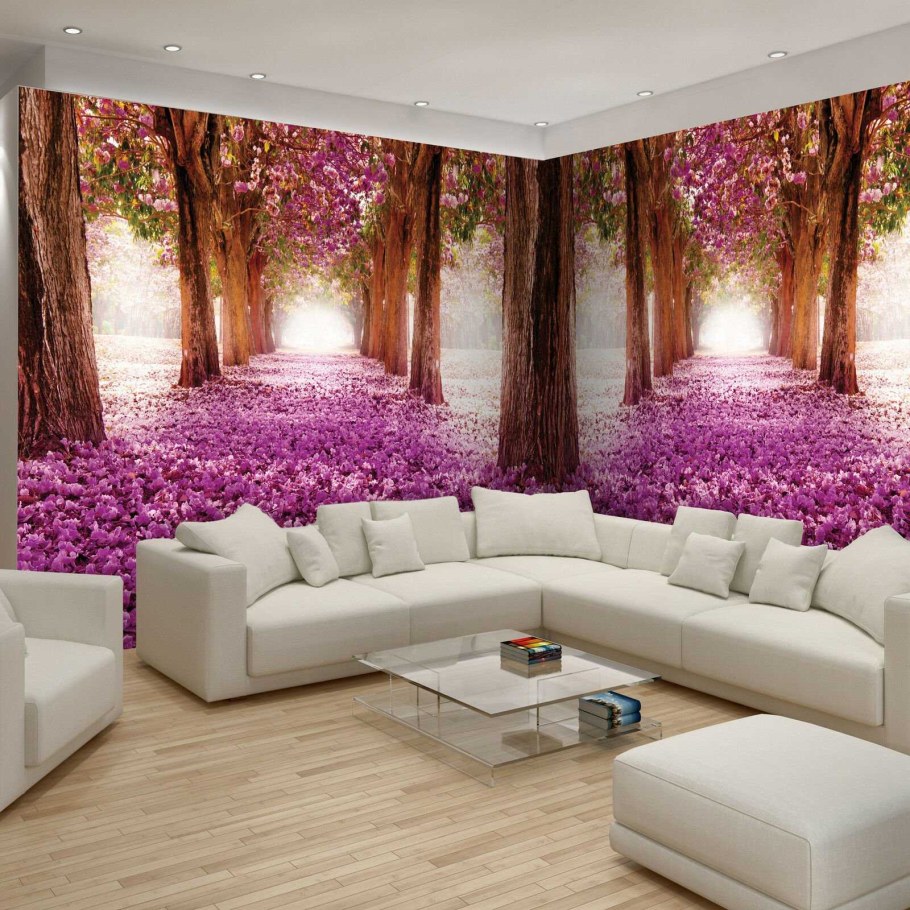 Фрески в интерьере гостиной