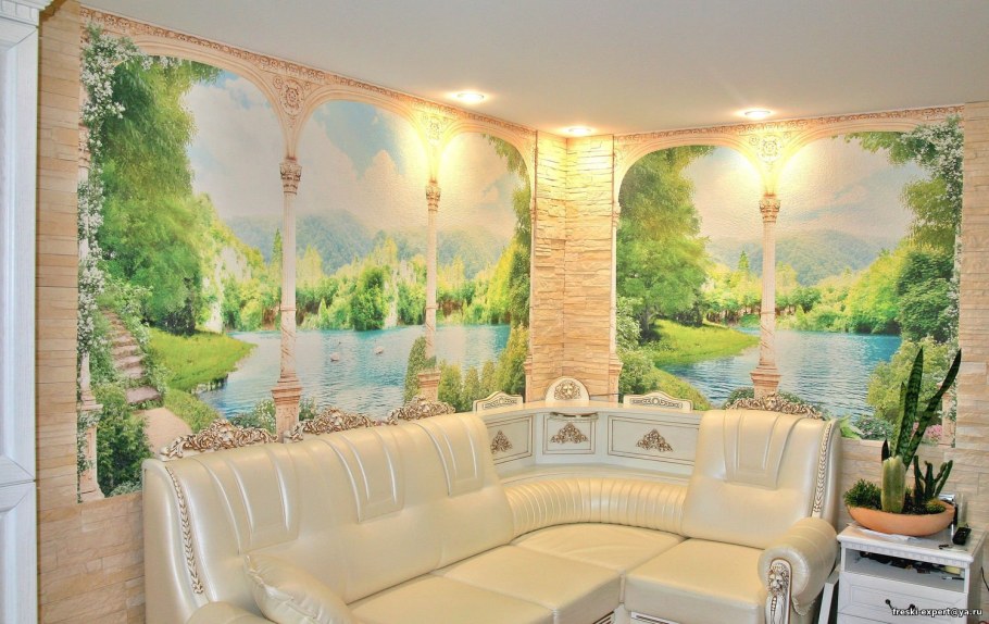 Фрески в интерьере