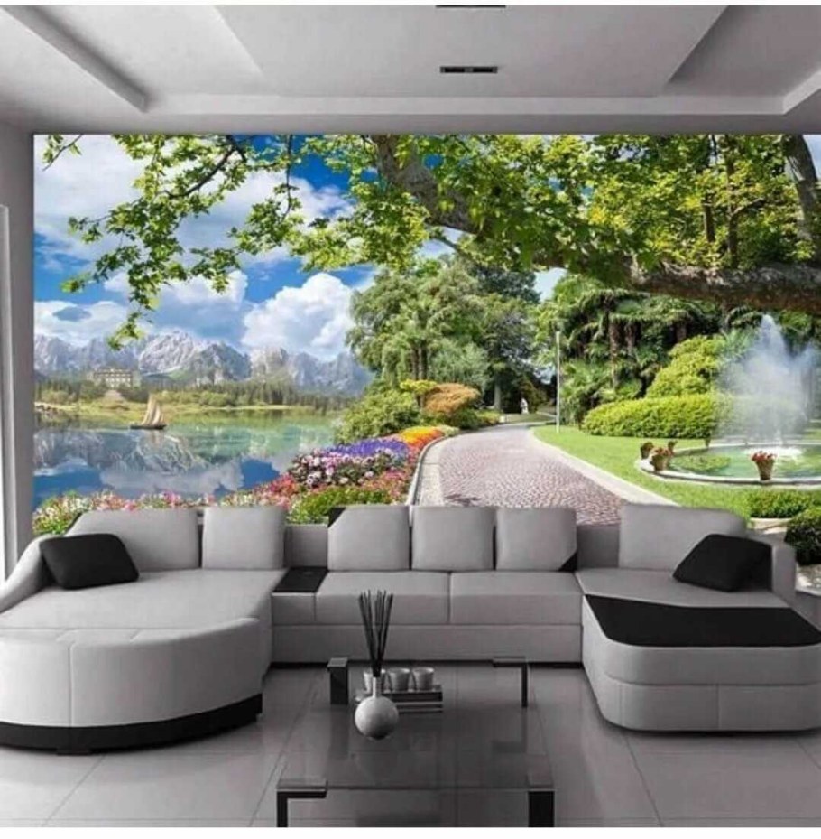 Фреска в современном интерьере