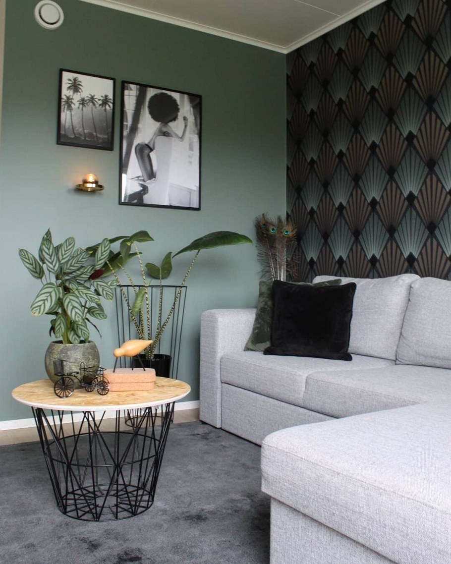 Акцентная стена с телевизором