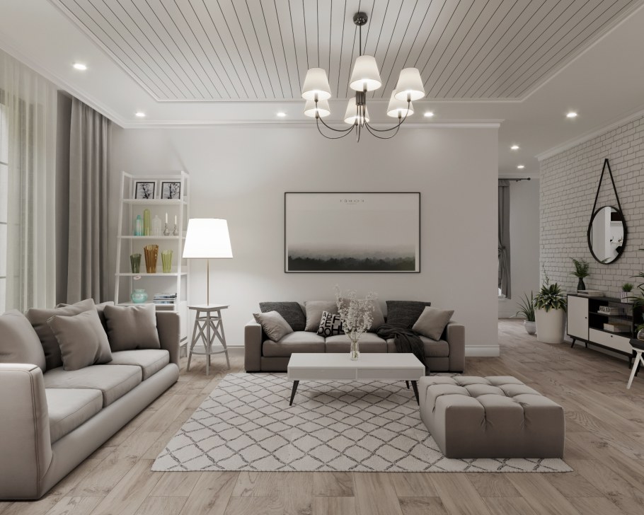 Гостиная в частном доме