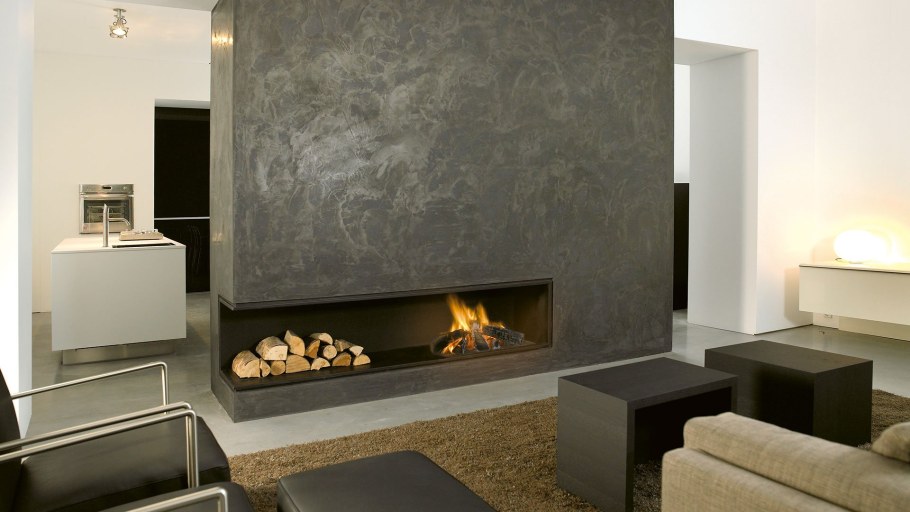 Отделка камина штукатуркой