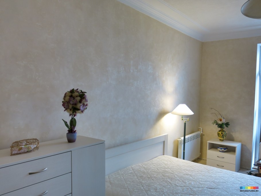 Декоративная штукатурка Леонардо мокрый шелк