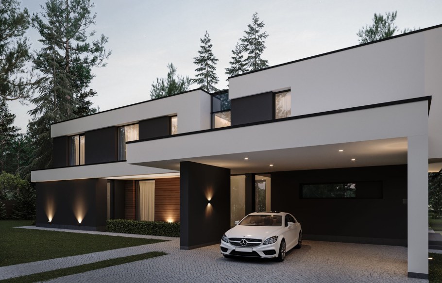 Дуплекс с плоской крышей 20 x 12