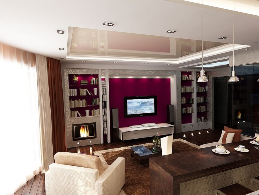 Планировка гостиной