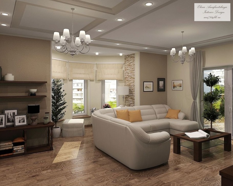 Гостиная в частном доме