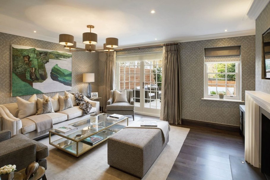 Гостиная 30 кв м в частном доме