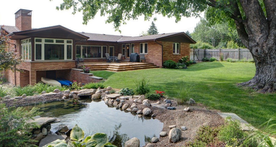 Сад внутренний дворик Дания Скандинавия