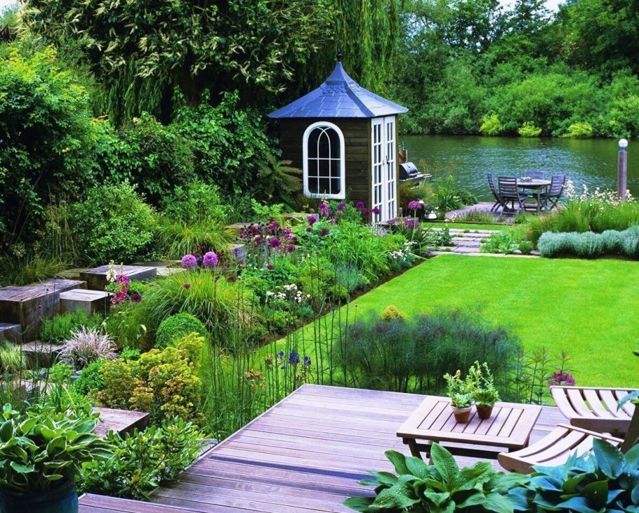 Скандинавские сады в ландшафтном