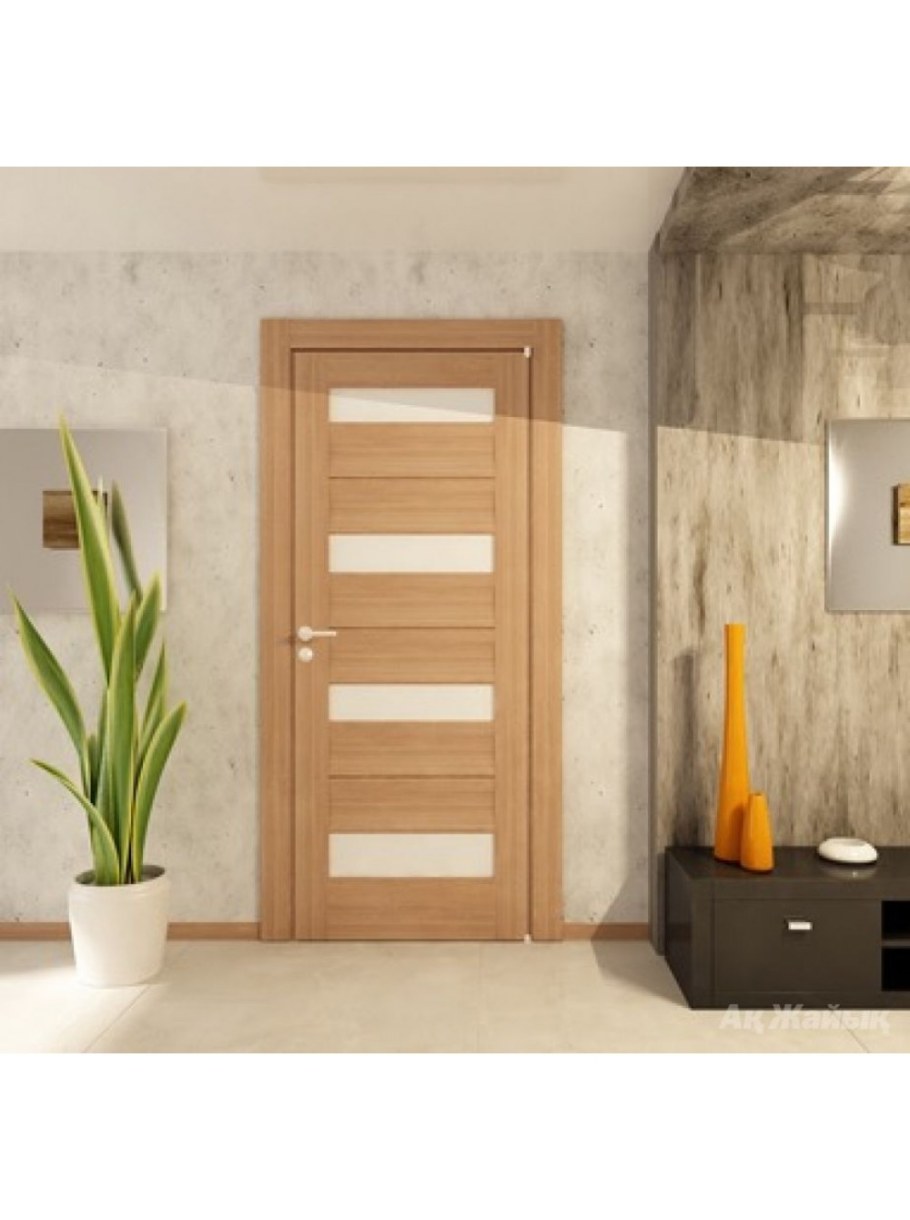 Дверь экошпон капучино в интерьере