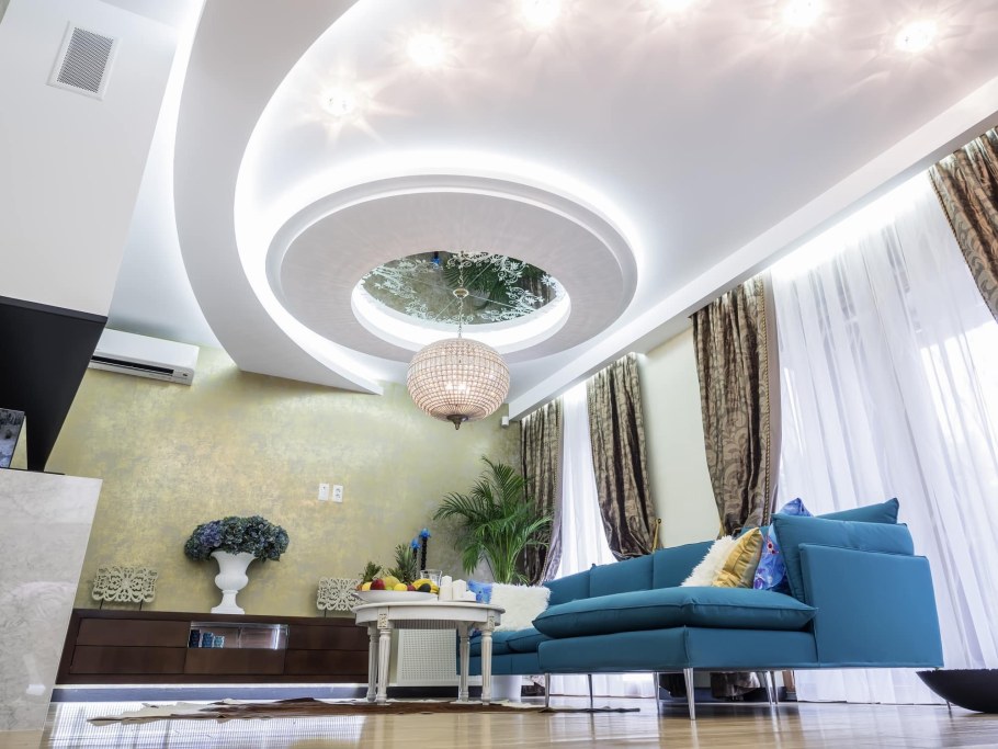 Красивые натяжные потолки