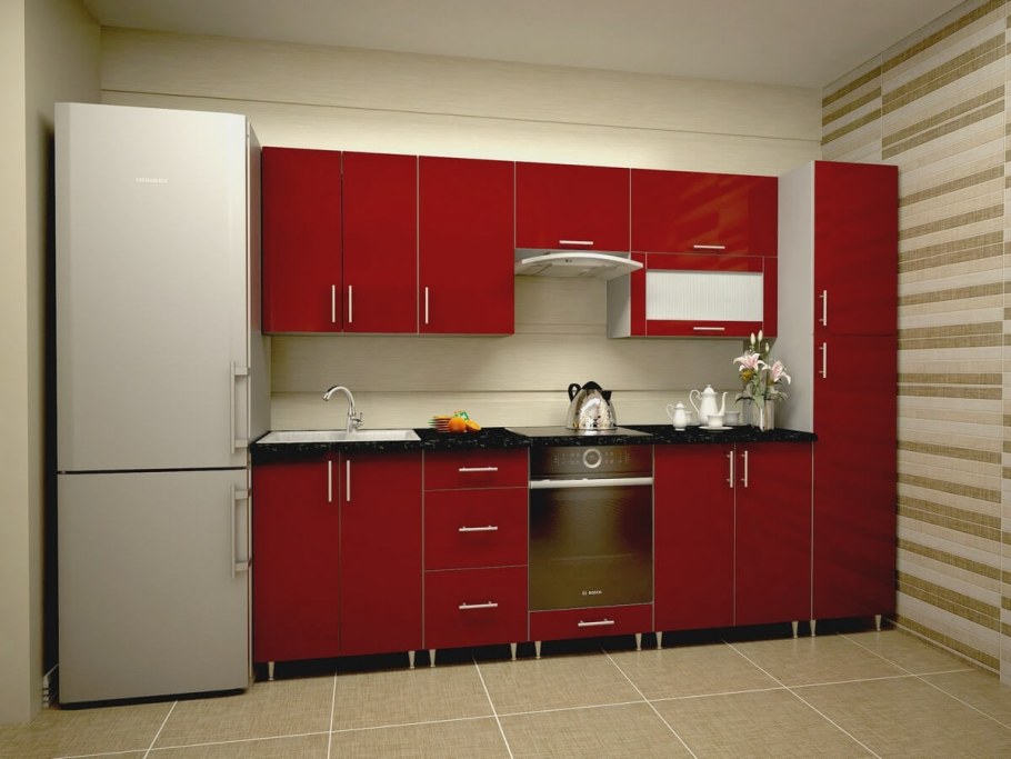 Кухонный гарнитур 2 метра прямой