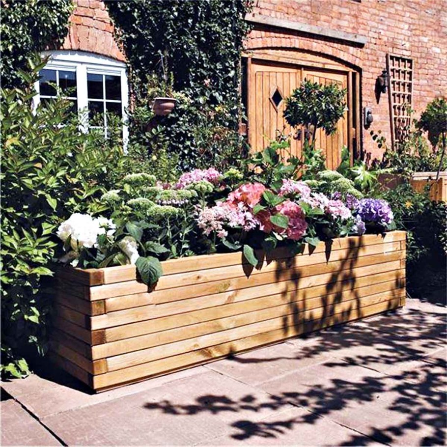 Ящики для цветов деревянные уличные