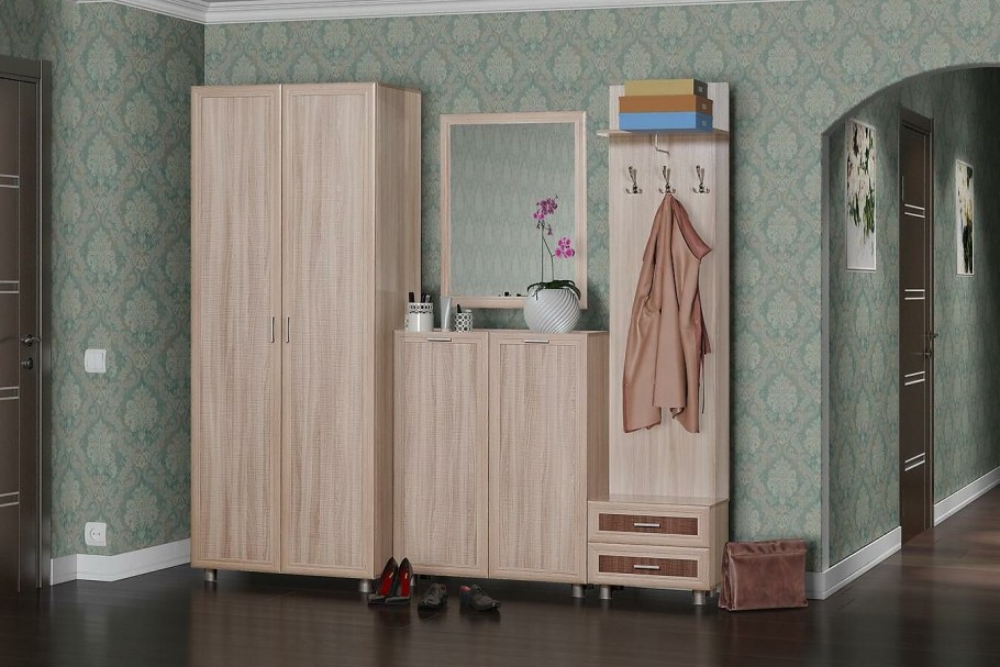 Прихожая Иннэс 3 ясень светлый