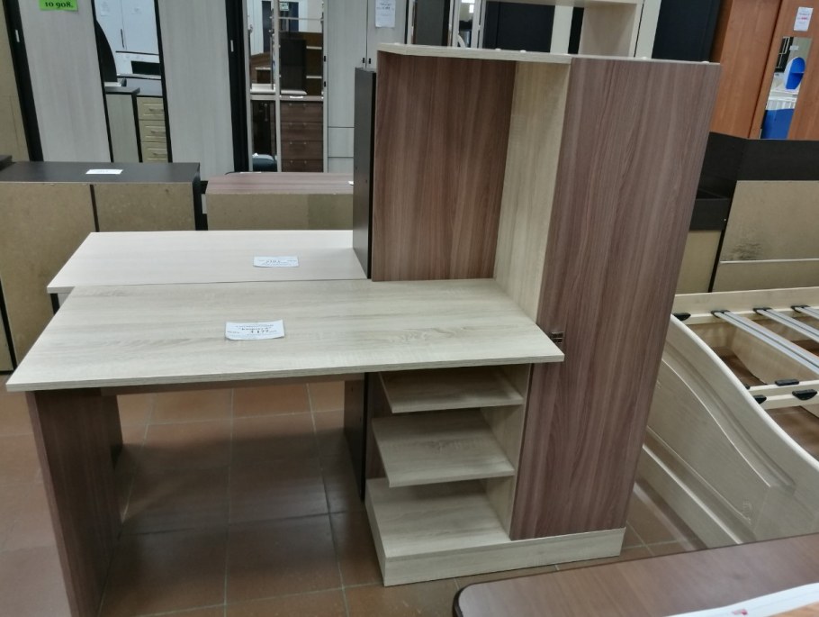 Стол компьютерный ТЭКС квартет-6, ясень шимо/дуб сонома