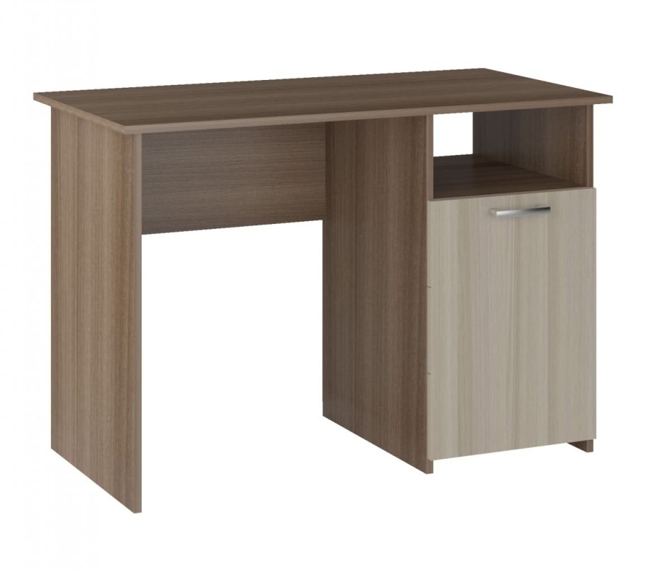 Стол компьютерный Интел-4 (ясень шимо темный/ясень шимо светлый)