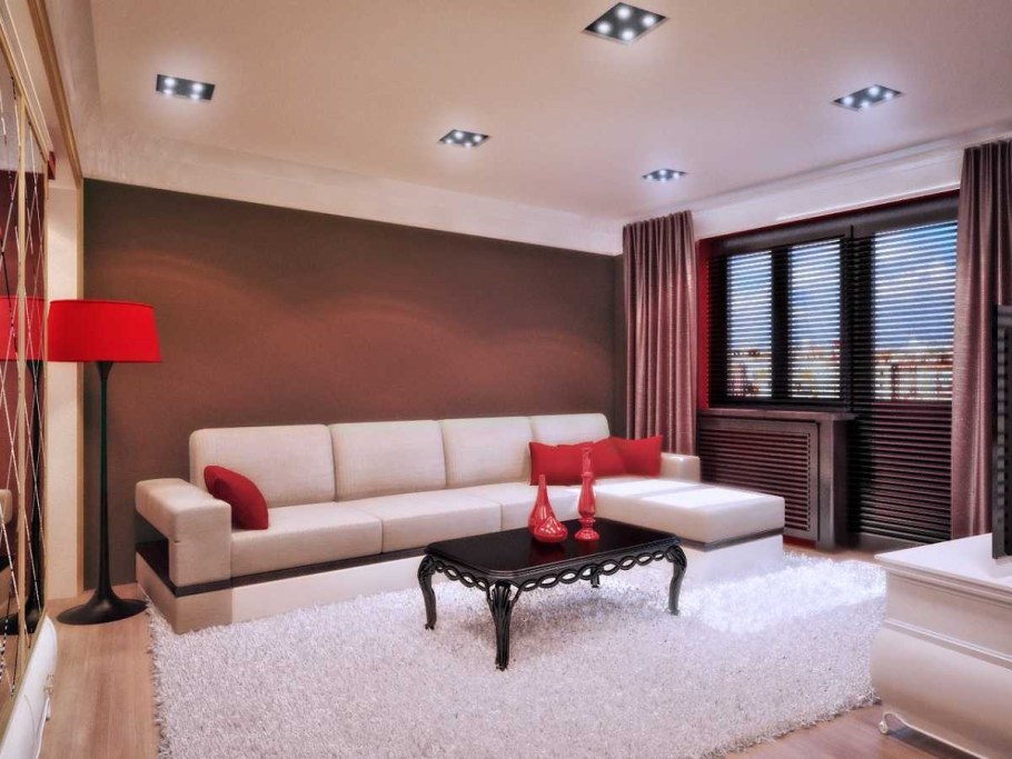 Расстановка мебели в гостиной