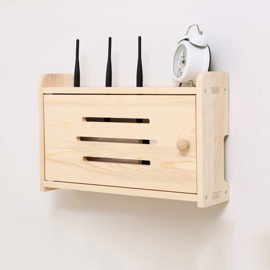 Деревянный ящик для роутера