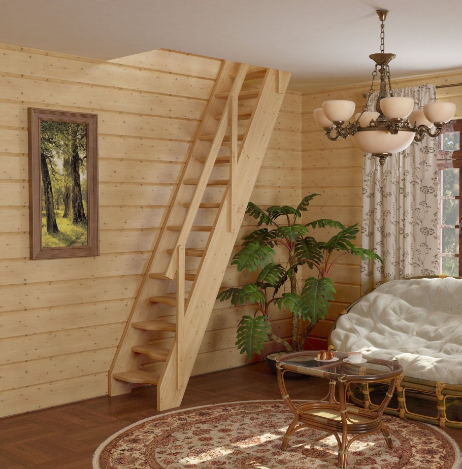 Лестница деревянная лс-10у