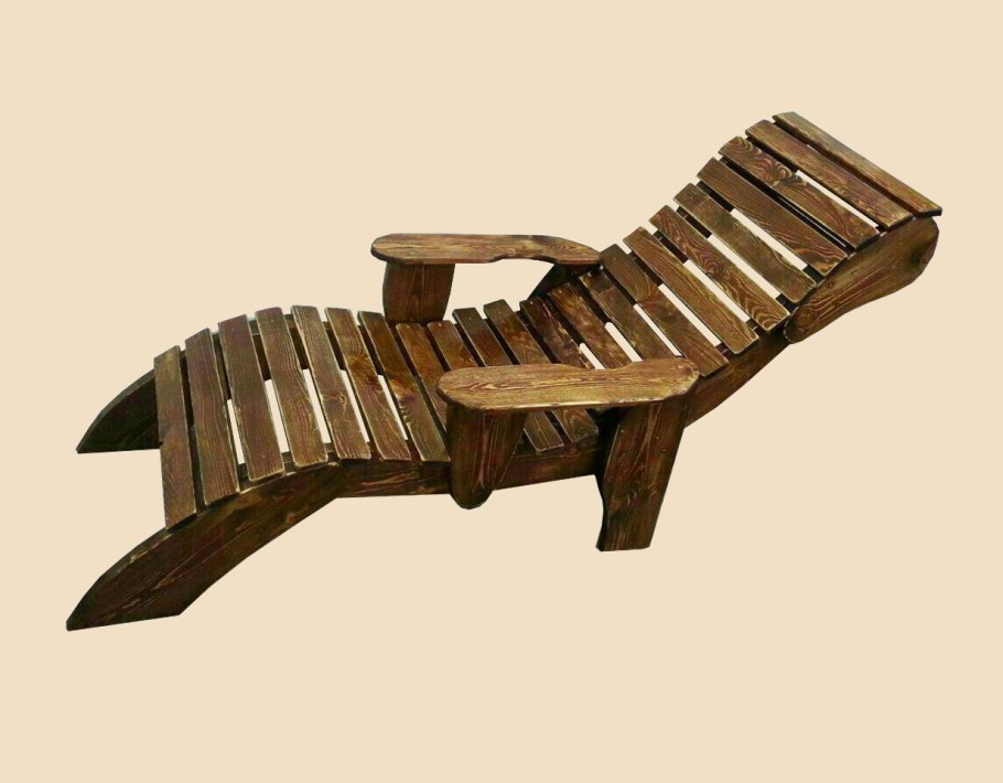 Шезлонг для дачи деревянный