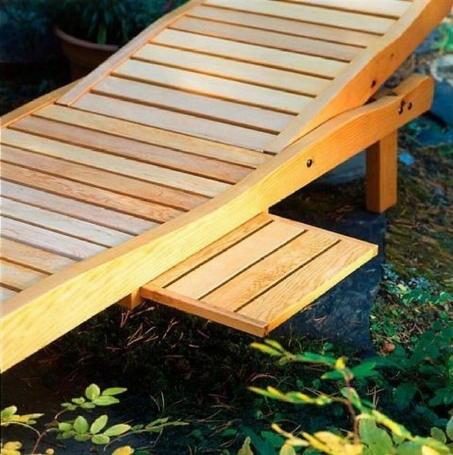 Лежак пляжный деревянный