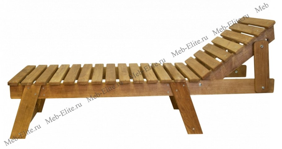 Лежак деревянный