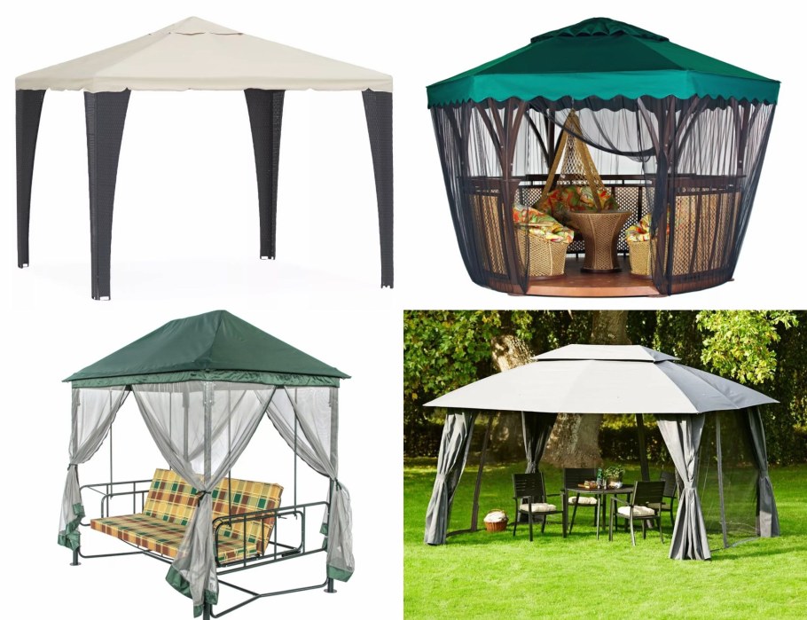 Беседка разборная "Каскато", 300 × 300 × 255 см, тёмно-коричневая, под СПК